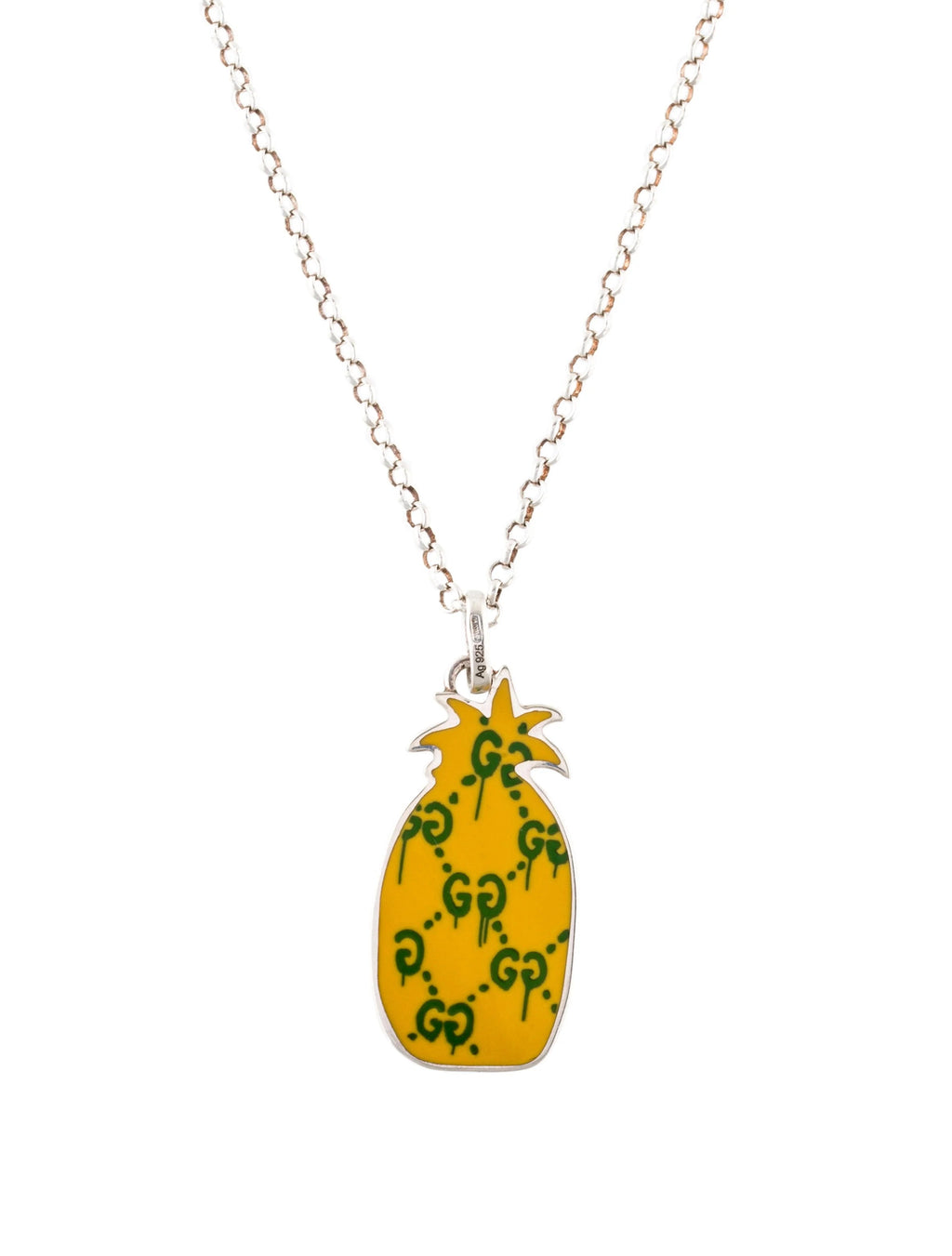 GUCCI NECKLACE PENDANT PINEAPPLE PATTERN