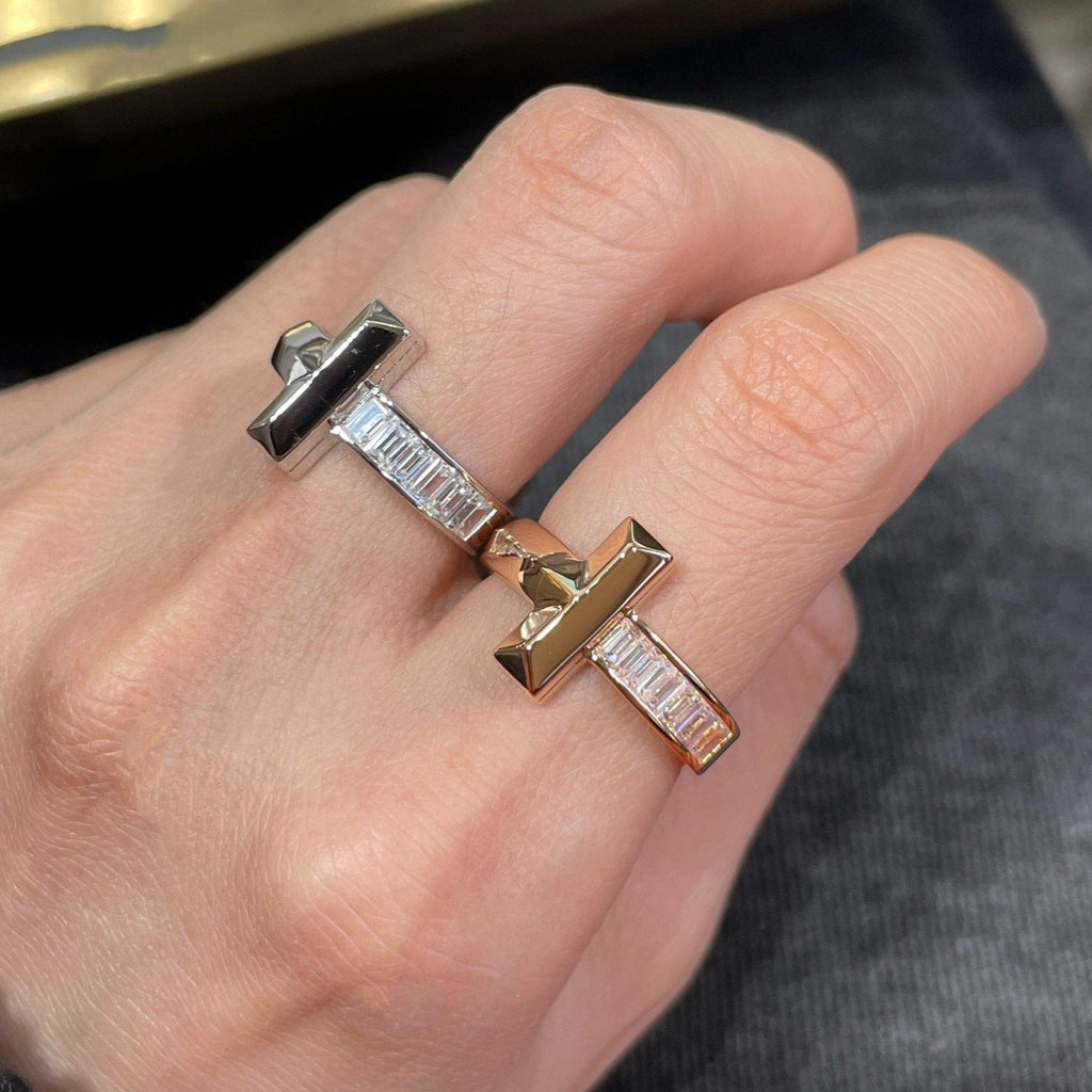 TIFFANY T1 WIDE 4.5MM DIAMOND RING