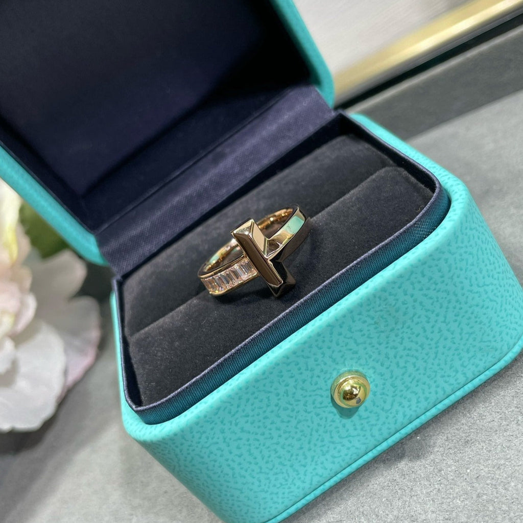 TIFFANY T1 WIDE 4.5MM DIAMOND RING