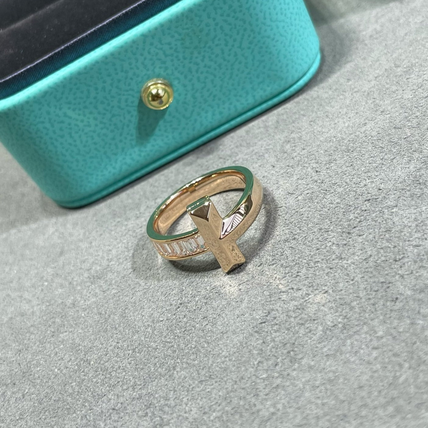 TIFFANY T1 WIDE 4.5MM DIAMOND RING