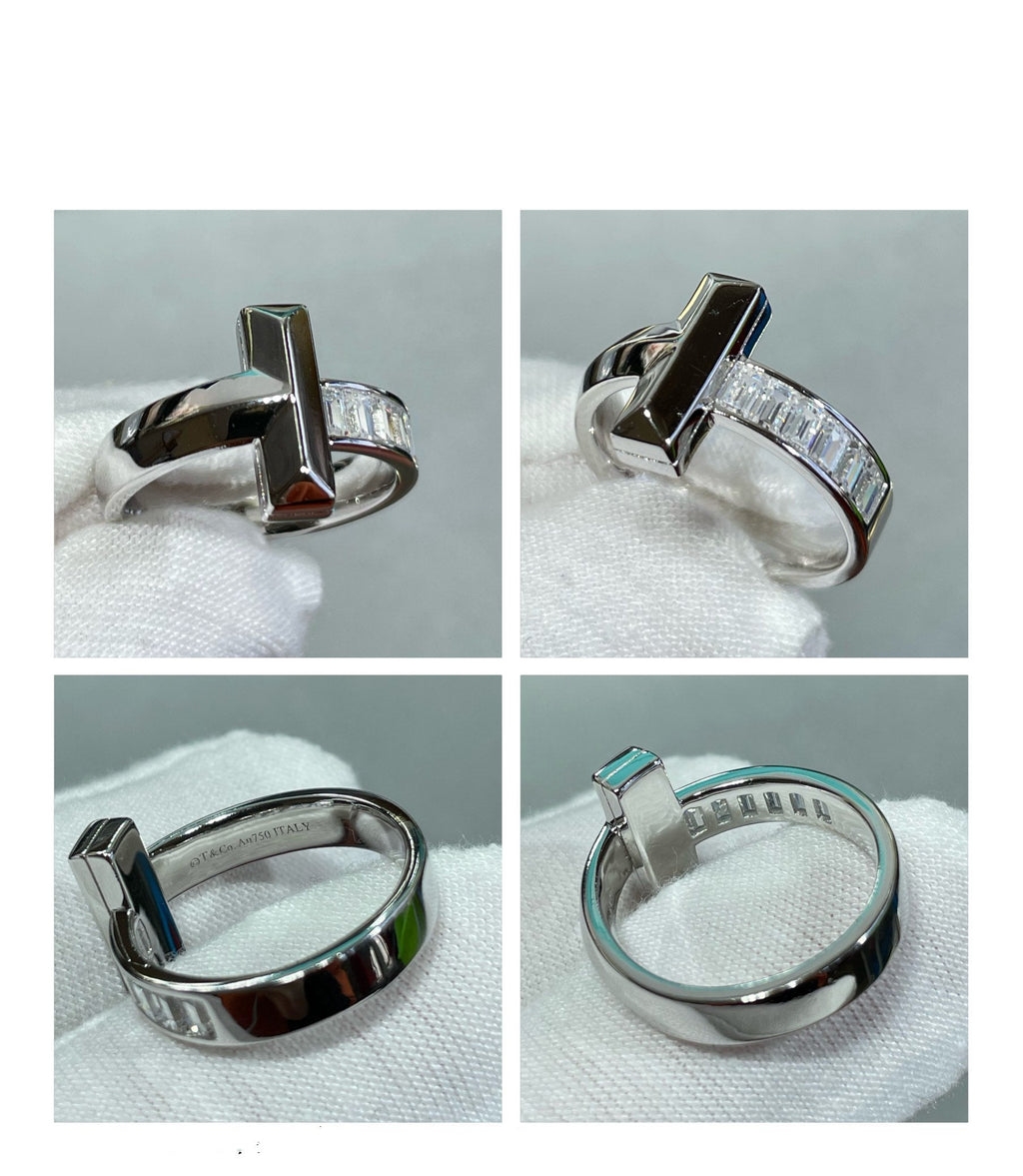 TIFFANY T1 WIDE 4.5MM DIAMOND RING