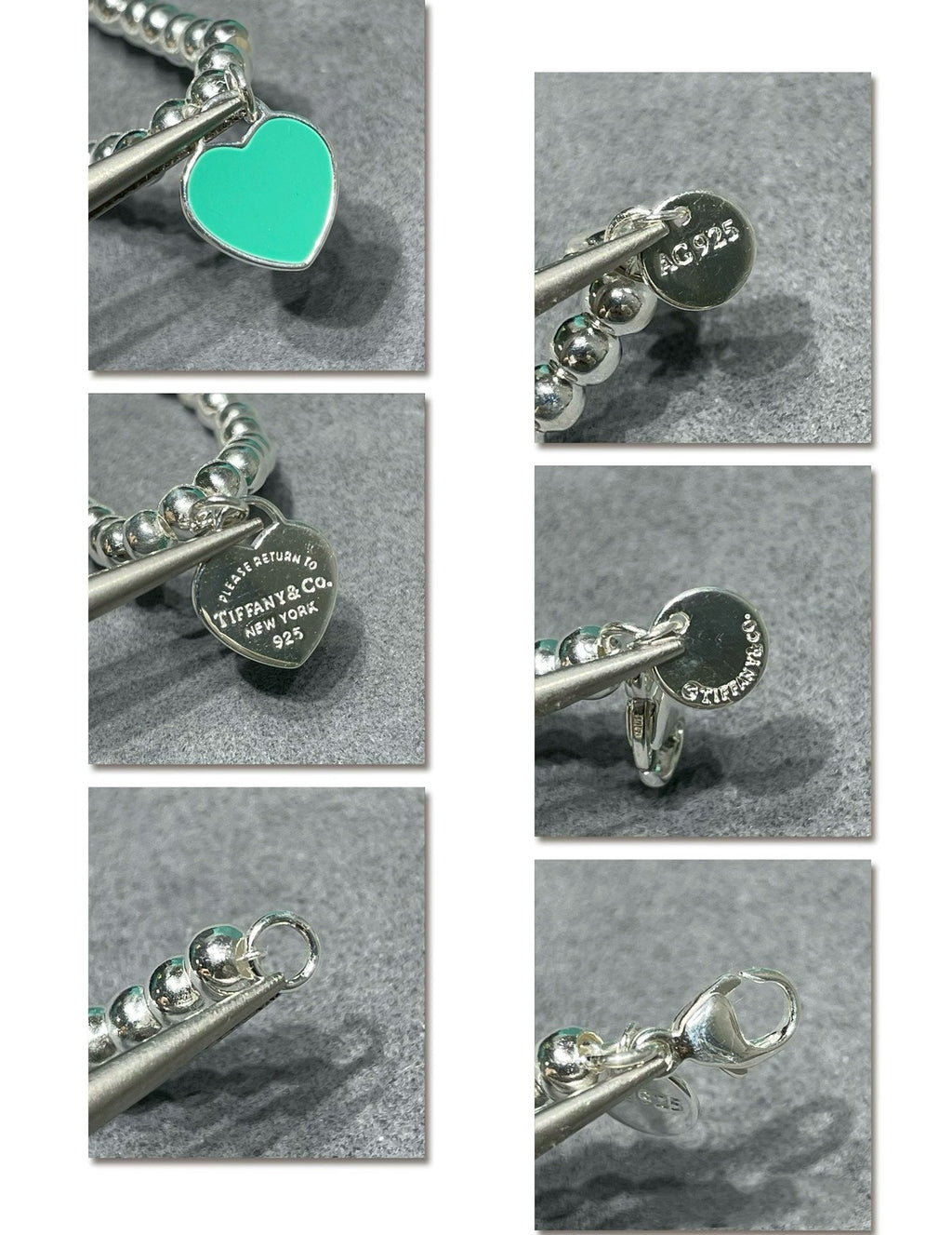 TIFFANY RETURN TO TIF SILVER BEAD NECKLACE