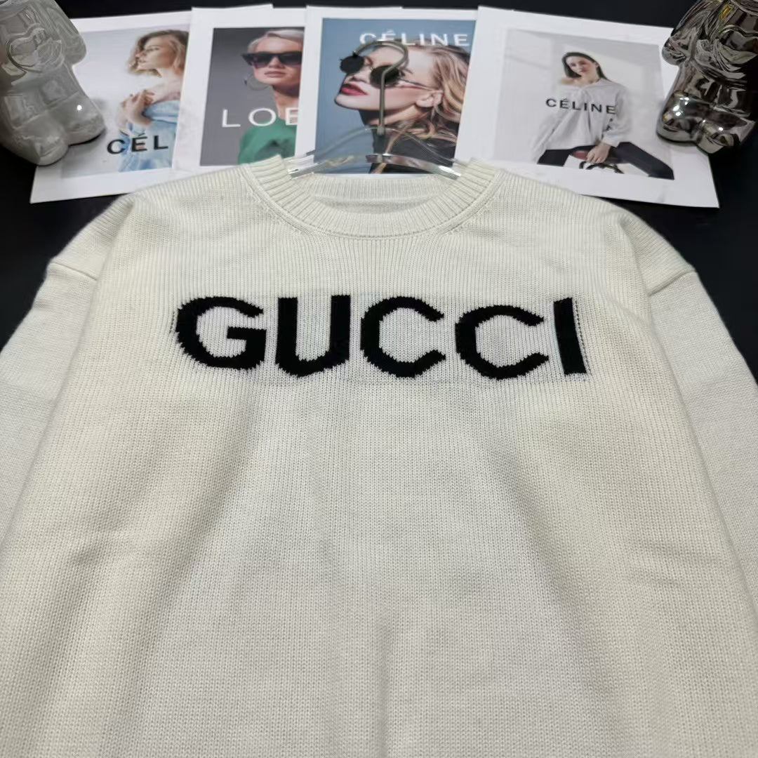 GUCCI Cream Sweater Crewneck