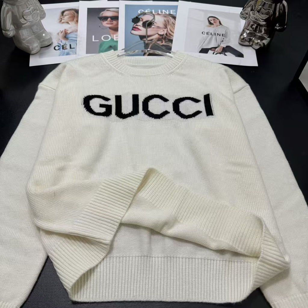GUCCI Cream Sweater Crewneck