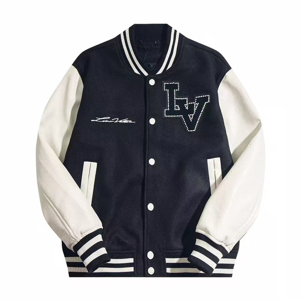 LOUIS VUITTON LV Signature Varsity Blouson Black White