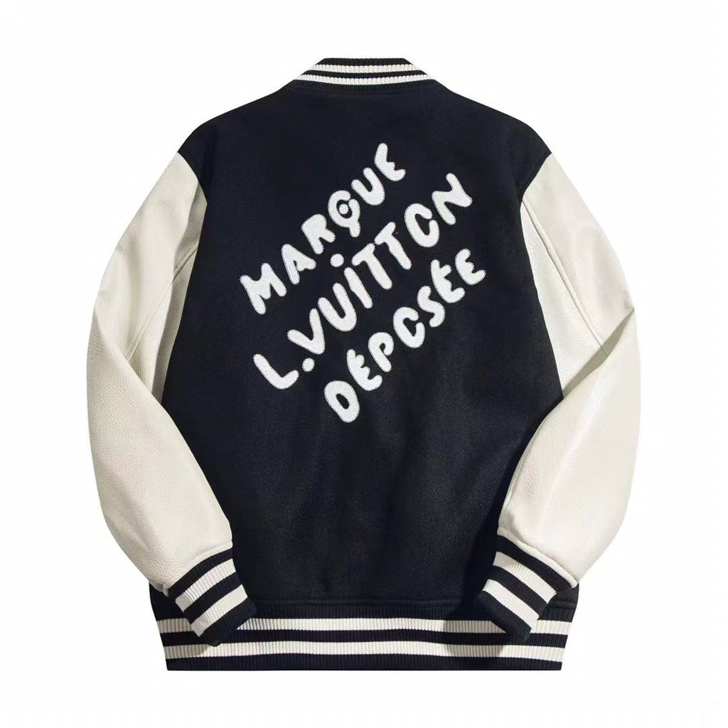 LOUIS VUITTON LV Signature Varsity Blouson Black White