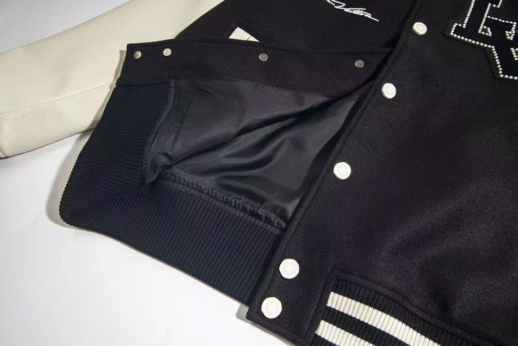 LOUIS VUITTON LV Signature Varsity Blouson Black White
