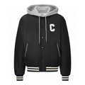 CELINE Celine Jackets C Logo Black White Mix Grey Cotton