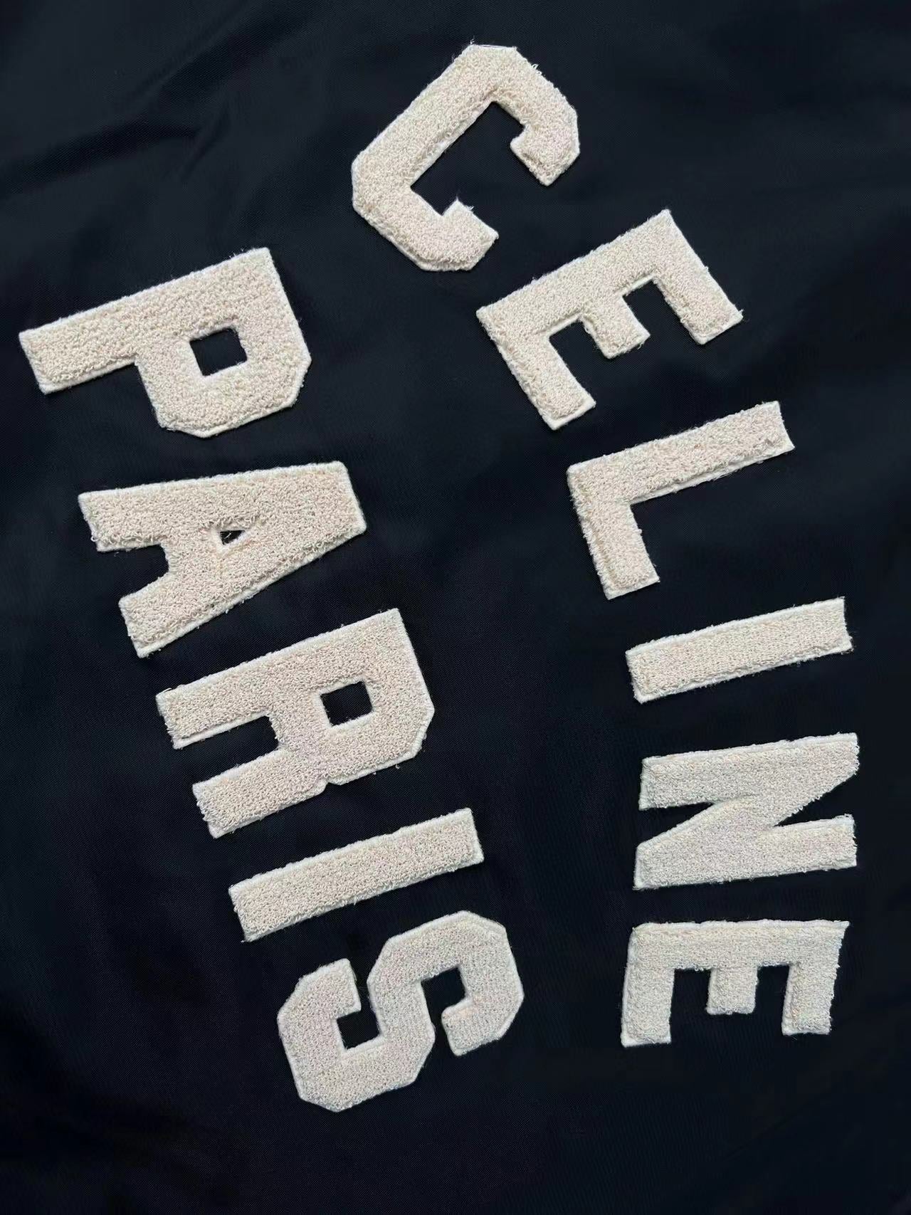 CELINE Celine Jackets C Logo Black White Mix Grey Cotton
