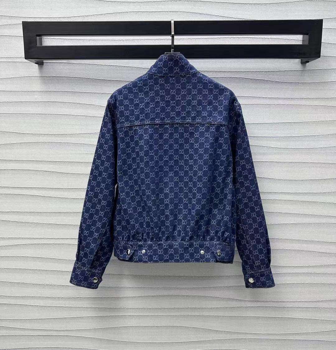 GUCCI Blue Denim Bomber Jacket