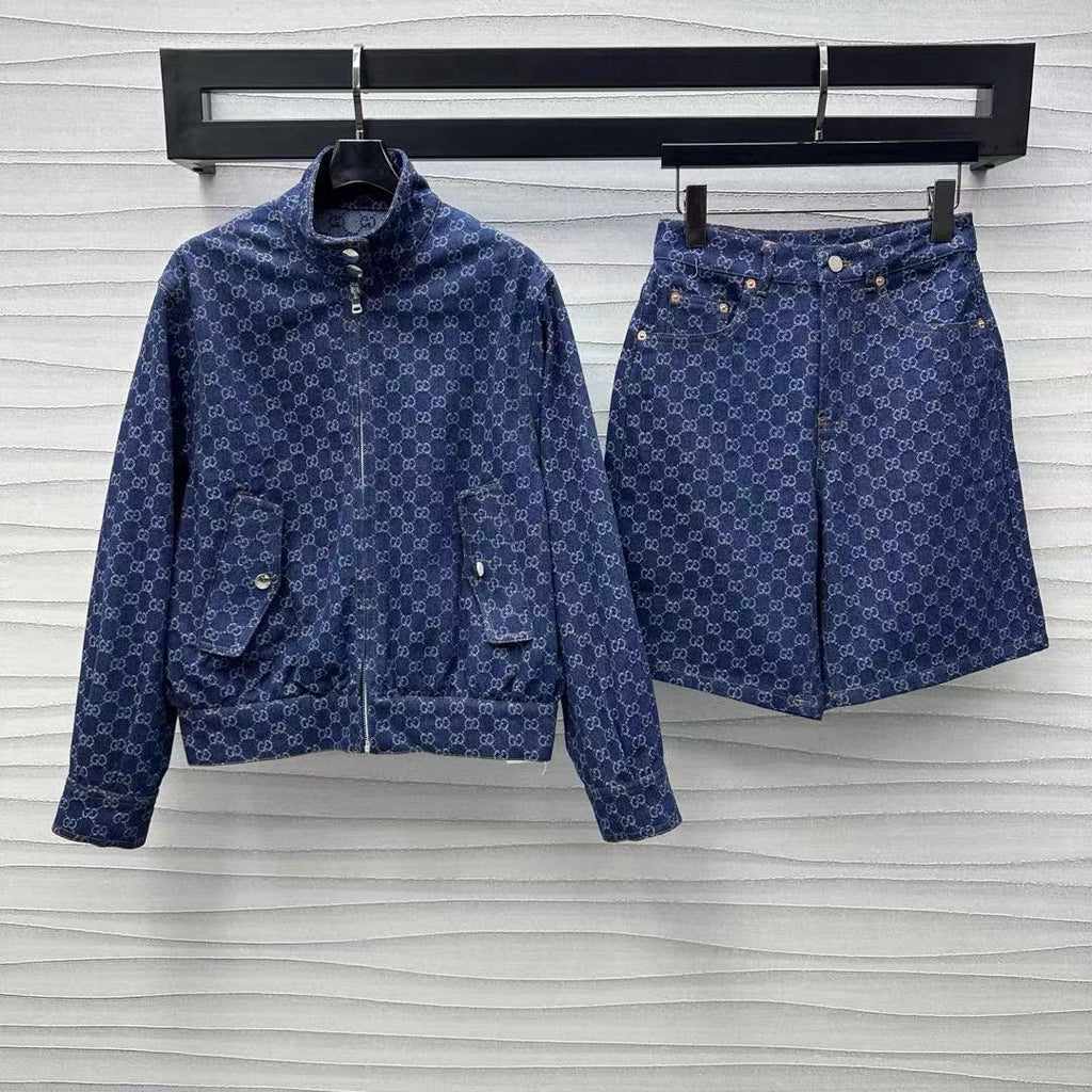 GUCCI Blue Denim Short