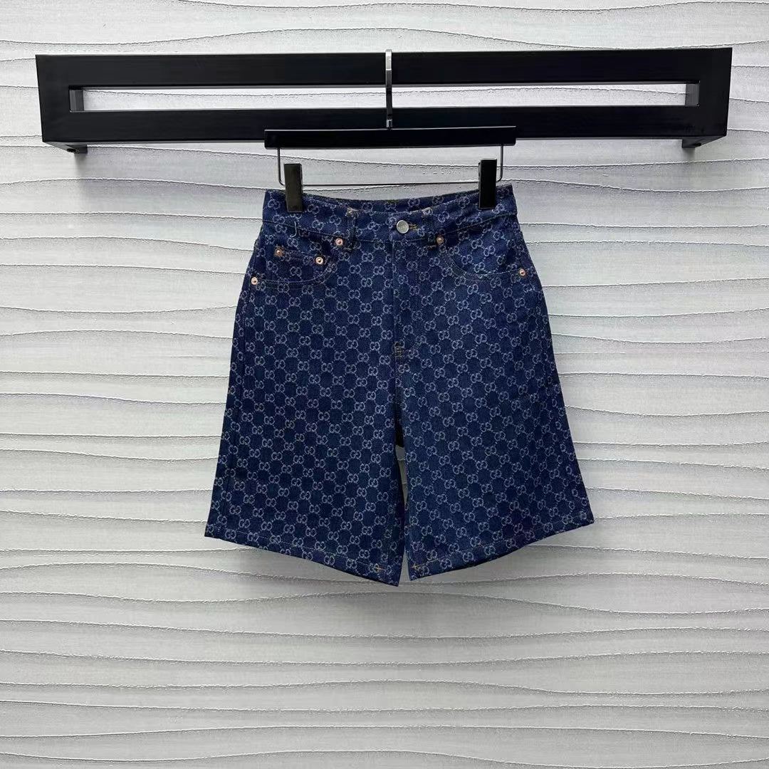 GUCCI Blue Denim Short