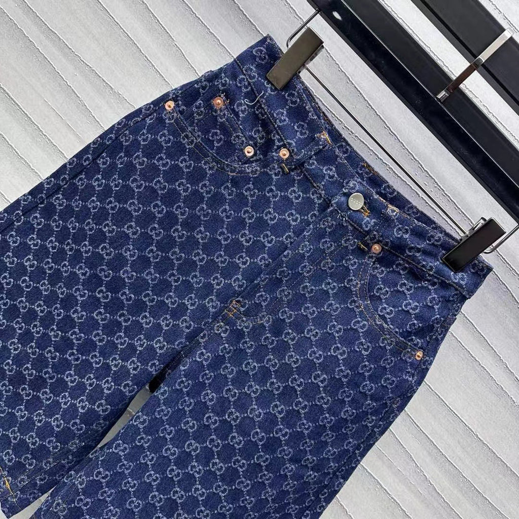GUCCI Blue Denim Short