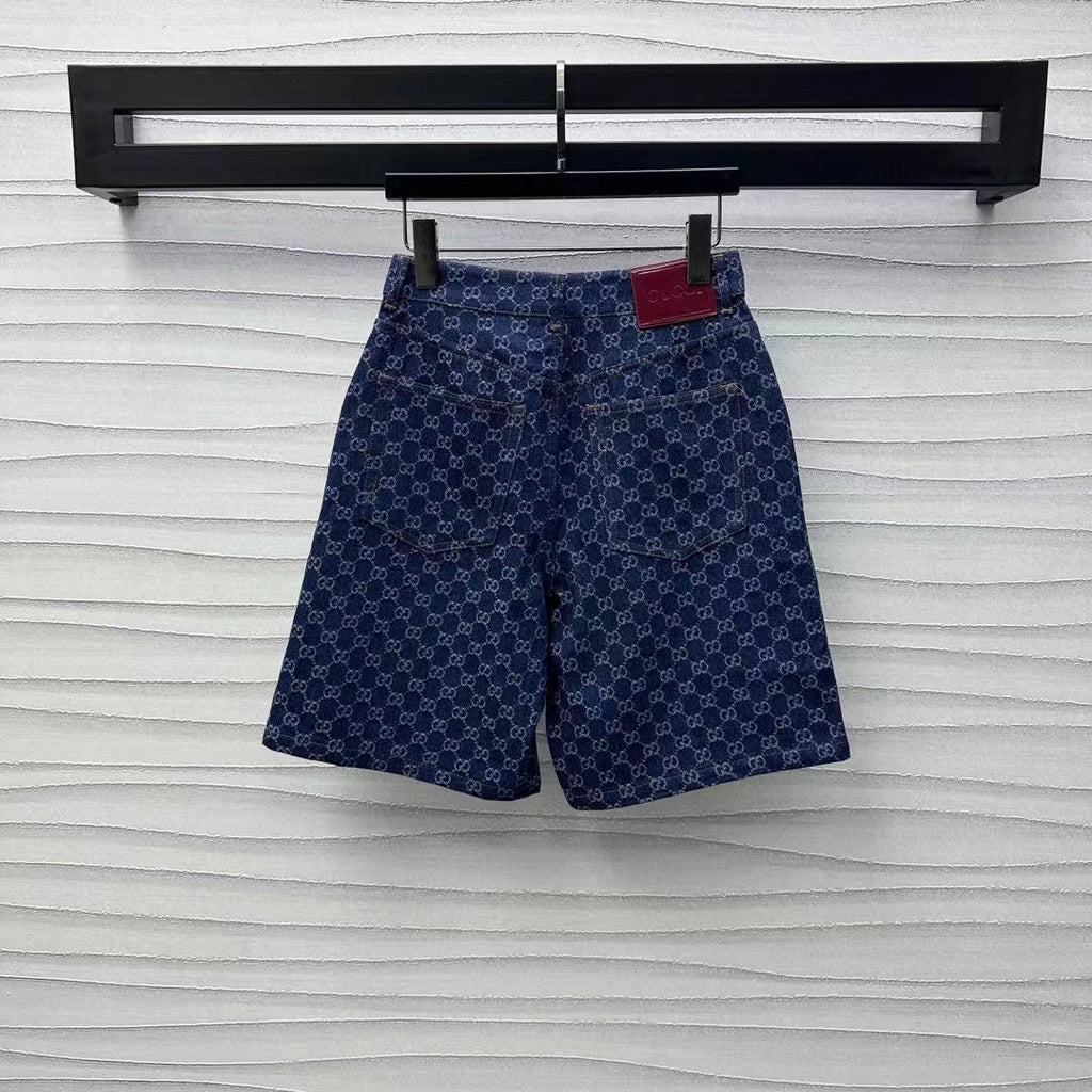 GUCCI Blue Denim Short