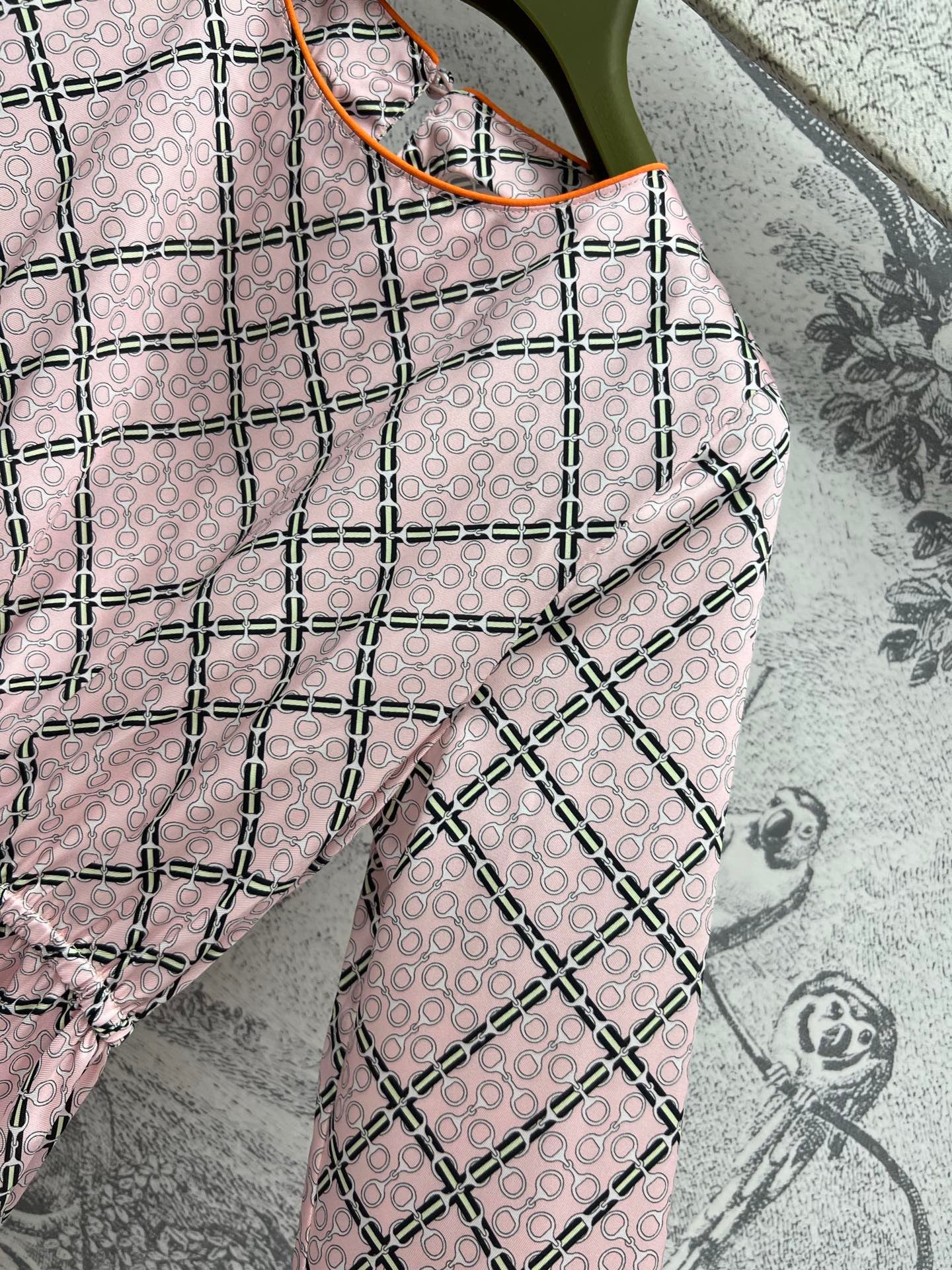 GUCCI Printed Silk Dress Pink Ready To Wear