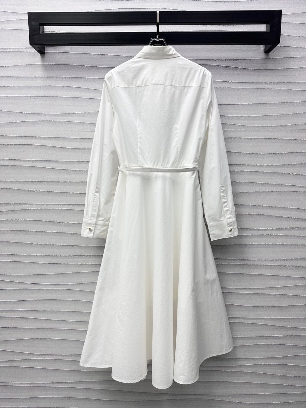 GUCCI Gucci Midi Dress in White Cotton Poplin