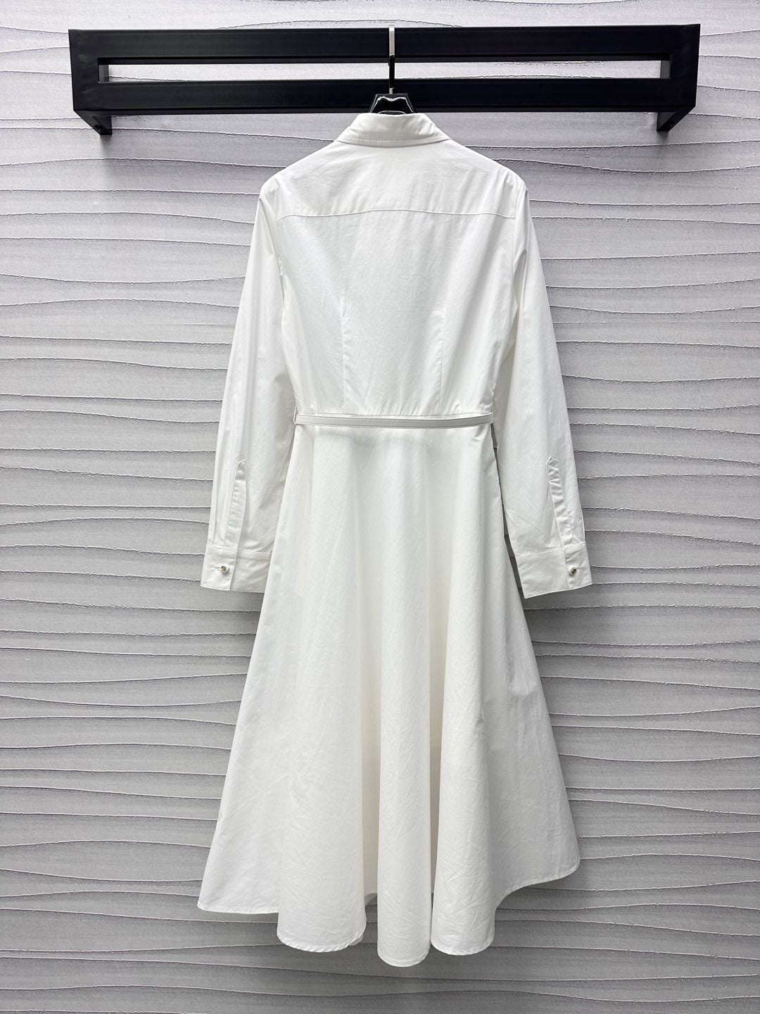 GUCCI Gucci Midi Dress in White Cotton Poplin