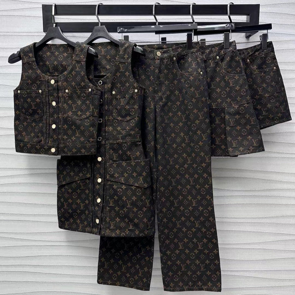 LOUIS VUITTON LV Monogram Denim Set
