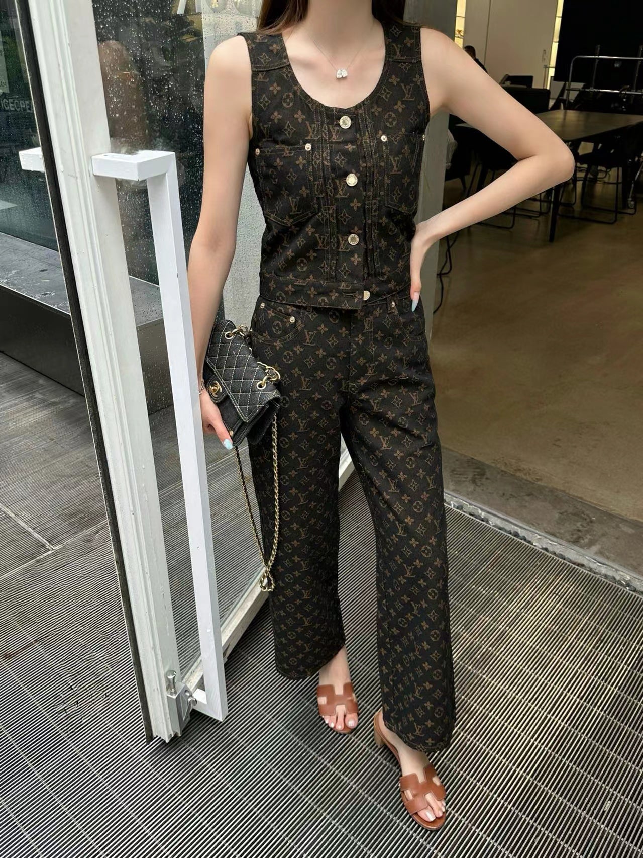 LOUIS VUITTON LV Monogram Denim Set