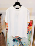 LOUIS VUITTON LV White Logo T-Shirt White Cotton