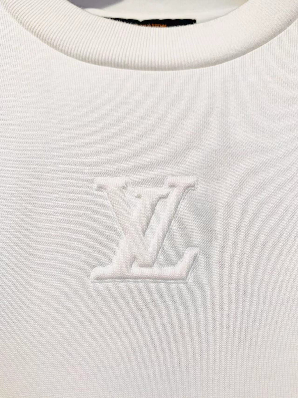 LOUIS VUITTON LV White Logo T-Shirt White Cotton