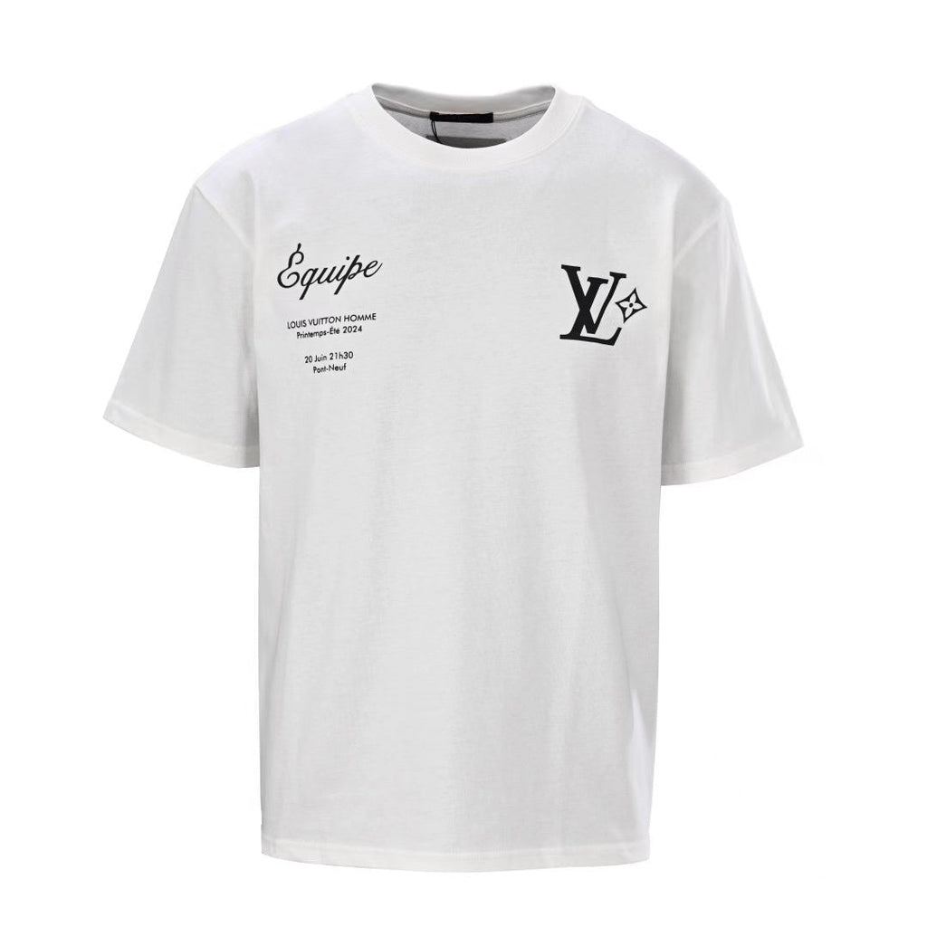LOUIS VUITTON LV Lovers T-Shirt White Cotton