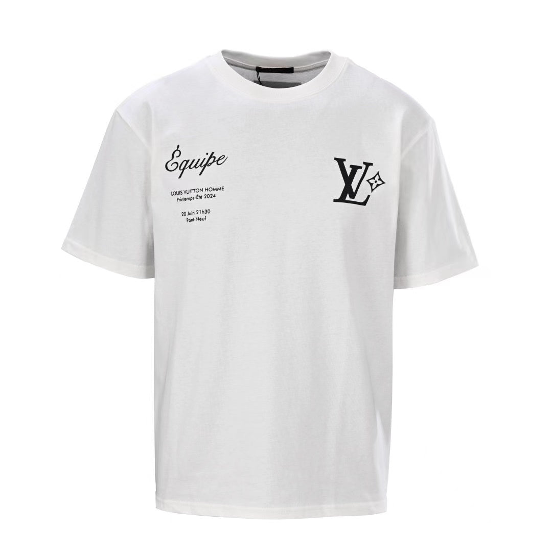 LOUIS VUITTON LV Lovers T-Shirt White Cotton