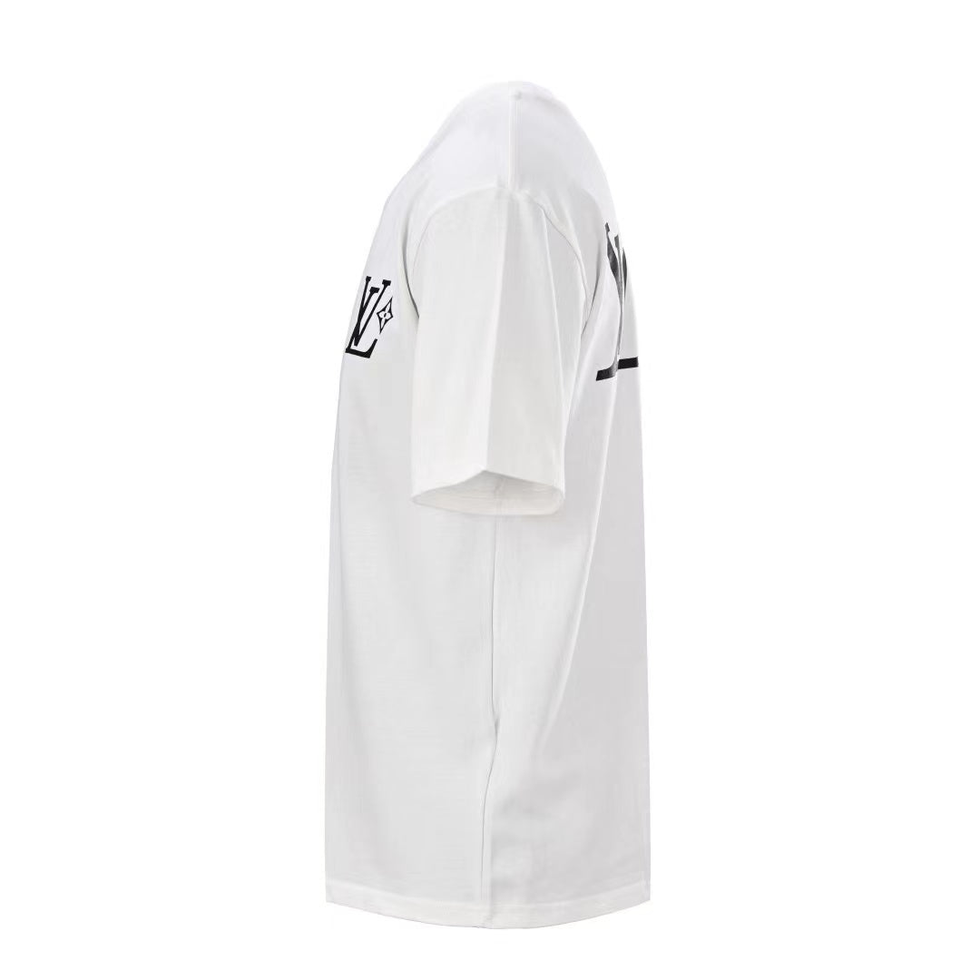 LOUIS VUITTON LV Lovers T-Shirt White Cotton