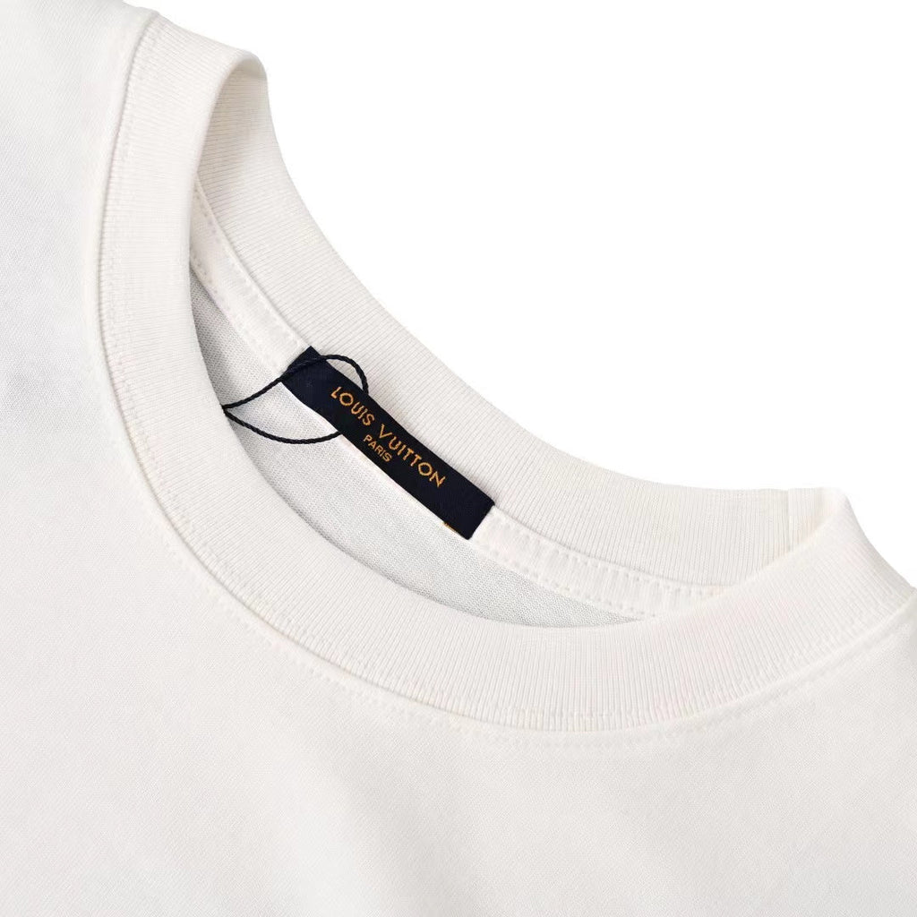 LOUIS VUITTON LV Lovers T-Shirt White Cotton