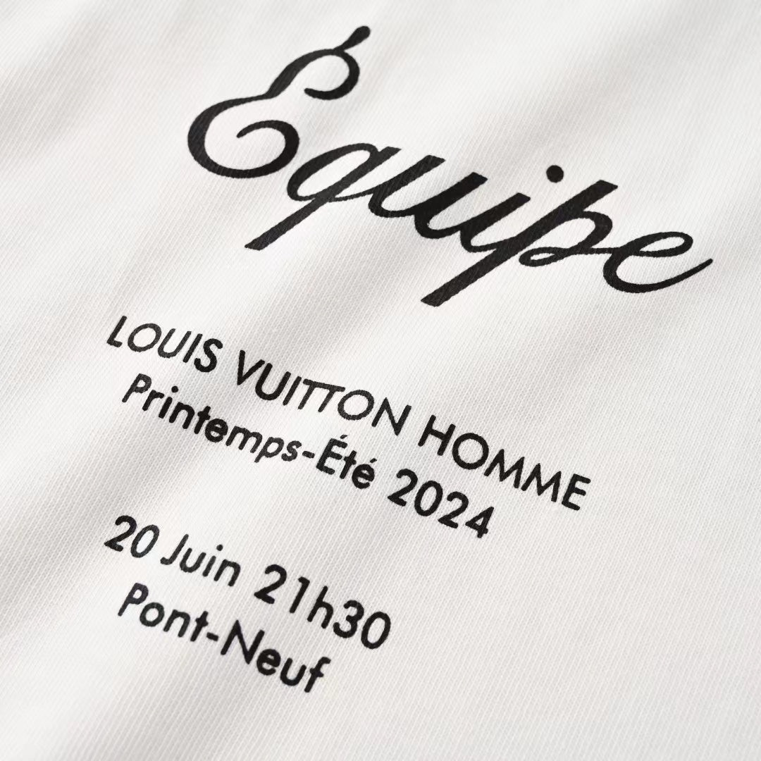 LOUIS VUITTON LV Lovers T-Shirt White Cotton