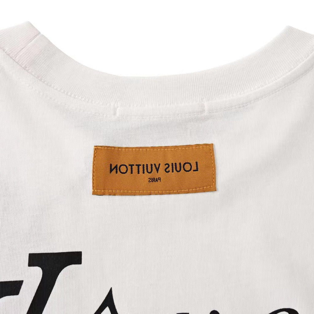 LOUIS VUITTON LV Lovers T-Shirt White Cotton