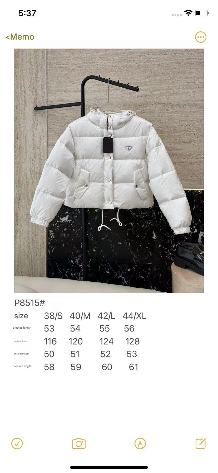 PRADA CONVERTABLE DOWN JACKET IN WHITE RE-NYLON