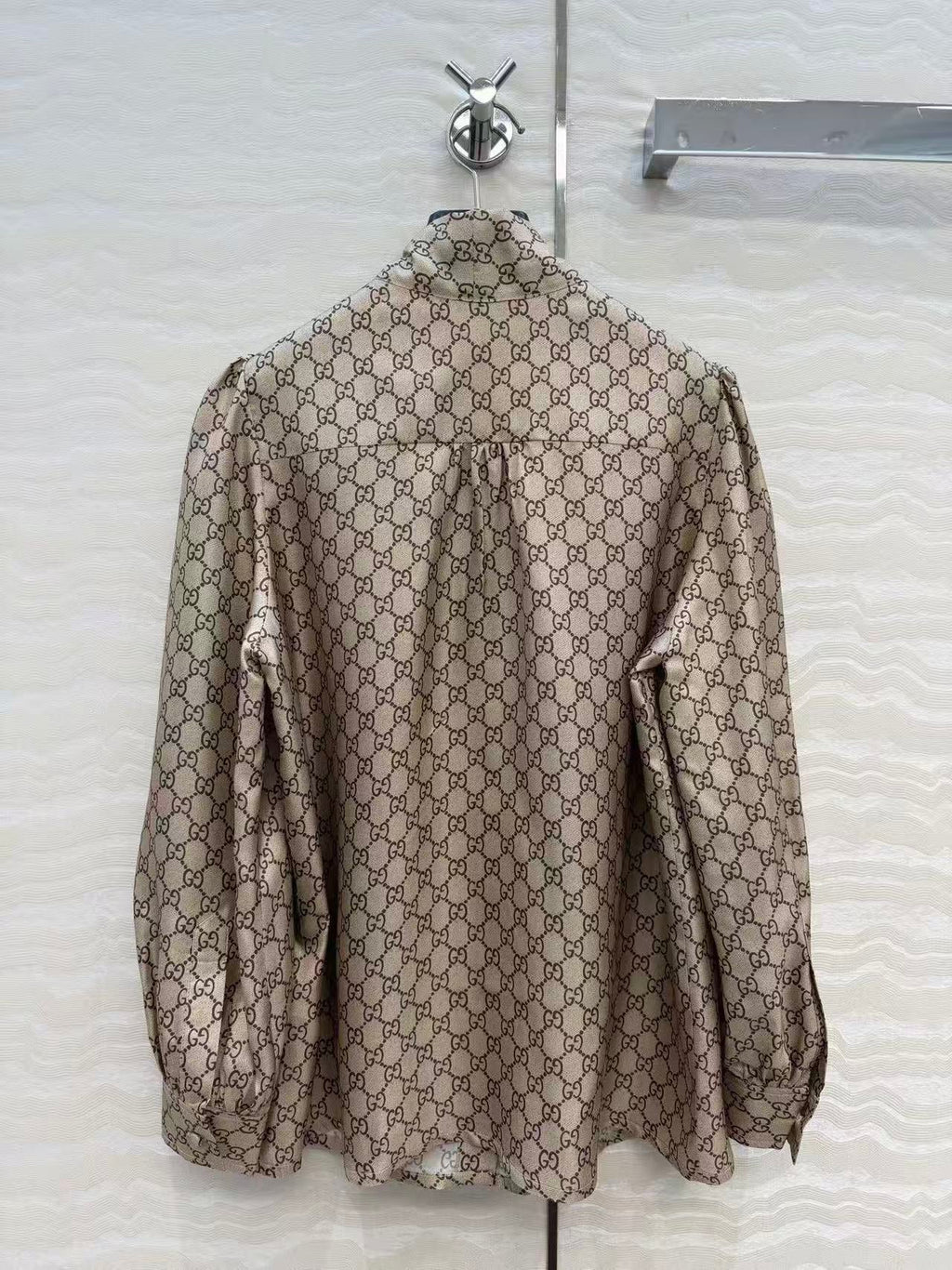 GUCCI SHIRT IN BEIGE MIX BROWN