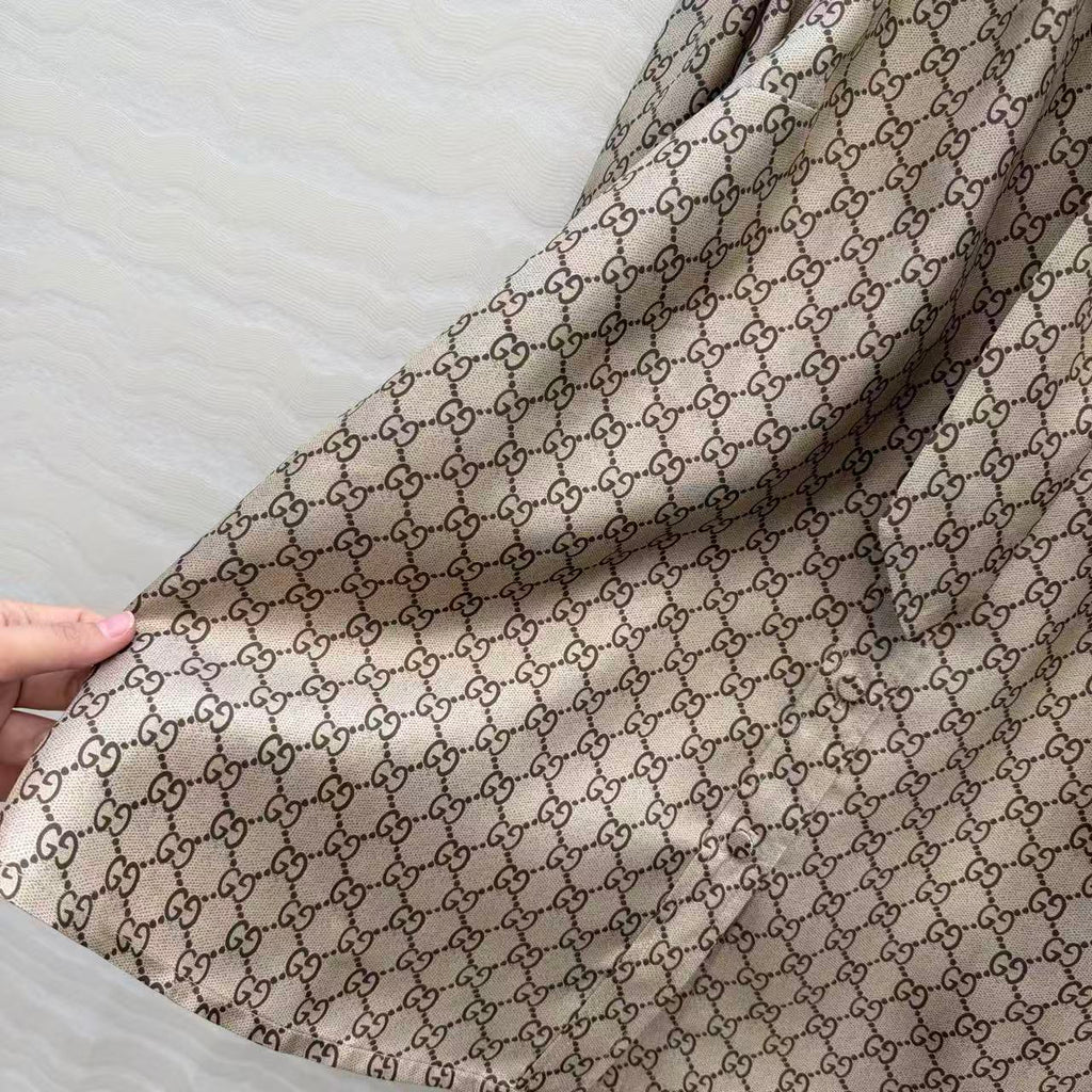 GUCCI SHIRT IN BEIGE MIX BROWN