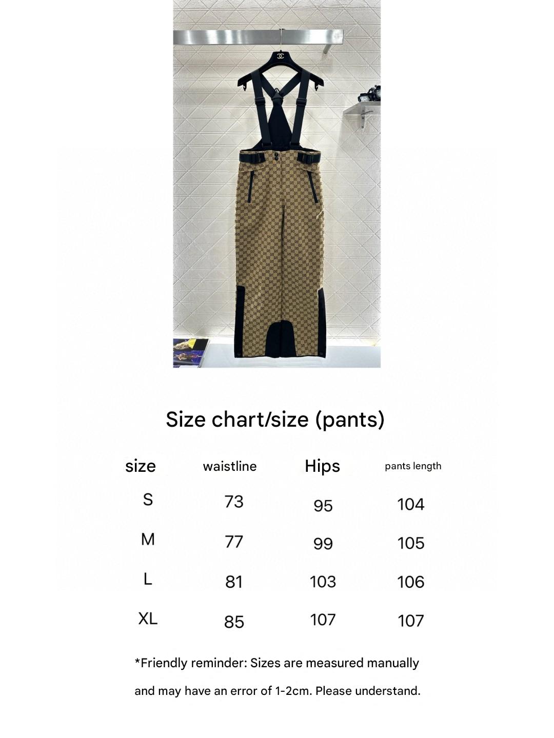 GUCCI TECHNICAL FABRIC JACQUARD PANTS WITH ADJUSTABLE SHOULDER STRAPS