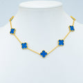 Van Cleef & Arpels VINTAGE AGATE NECKLACE 10 MOTIFS GOLD