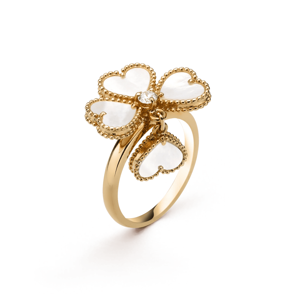 Van Cleef & Arpels SWEET CLOVER WHITE MOP RING