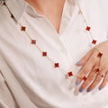 Van Cleef & Arpels CLOVER 20 MOTIFS CARNELIAN GOLD