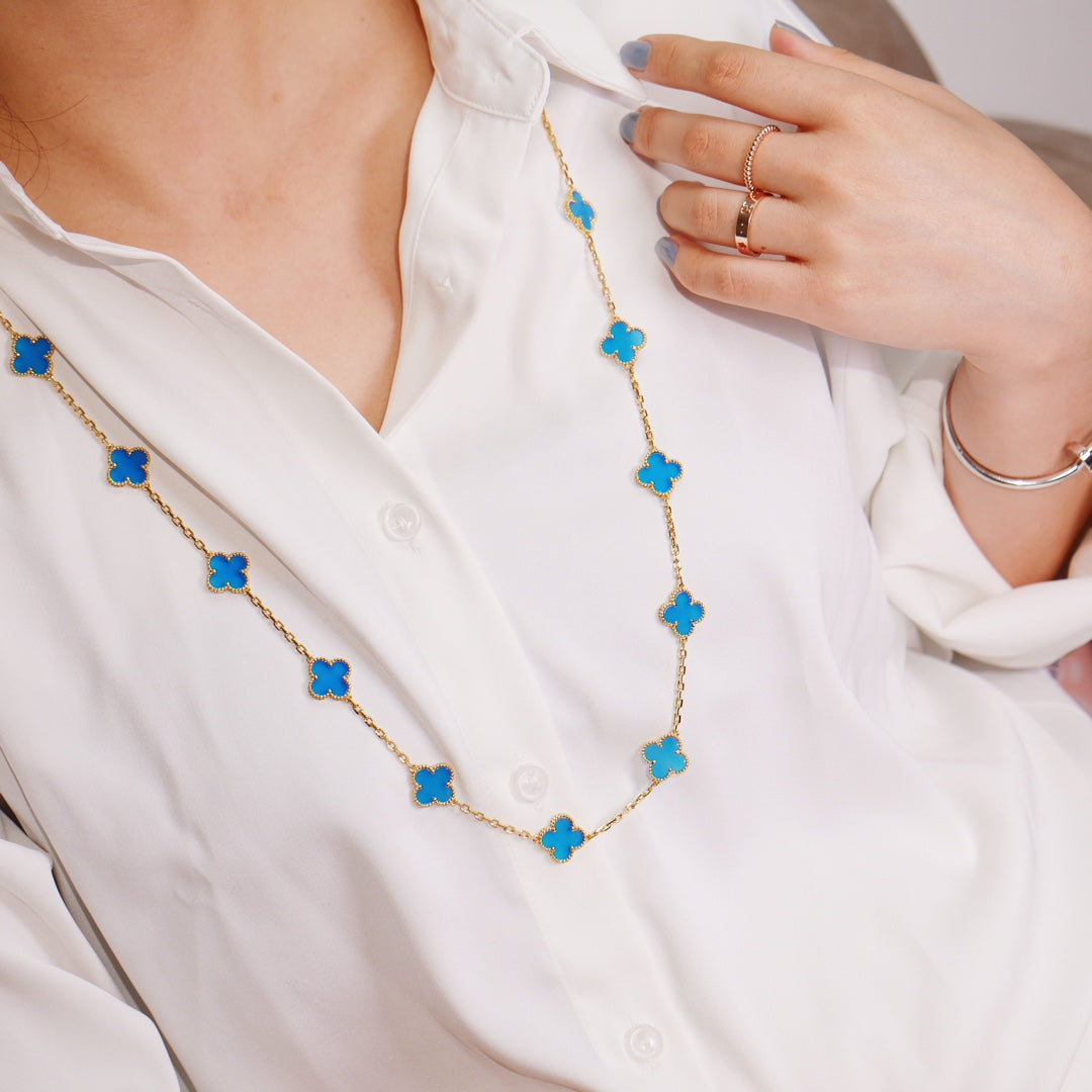 Van Cleef & Arpels CLOVER 20 MOTIFS TURQUOISE GOLD