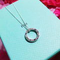 TIFFANY SINGLE RING NECKLACE CHAIN LENGTH