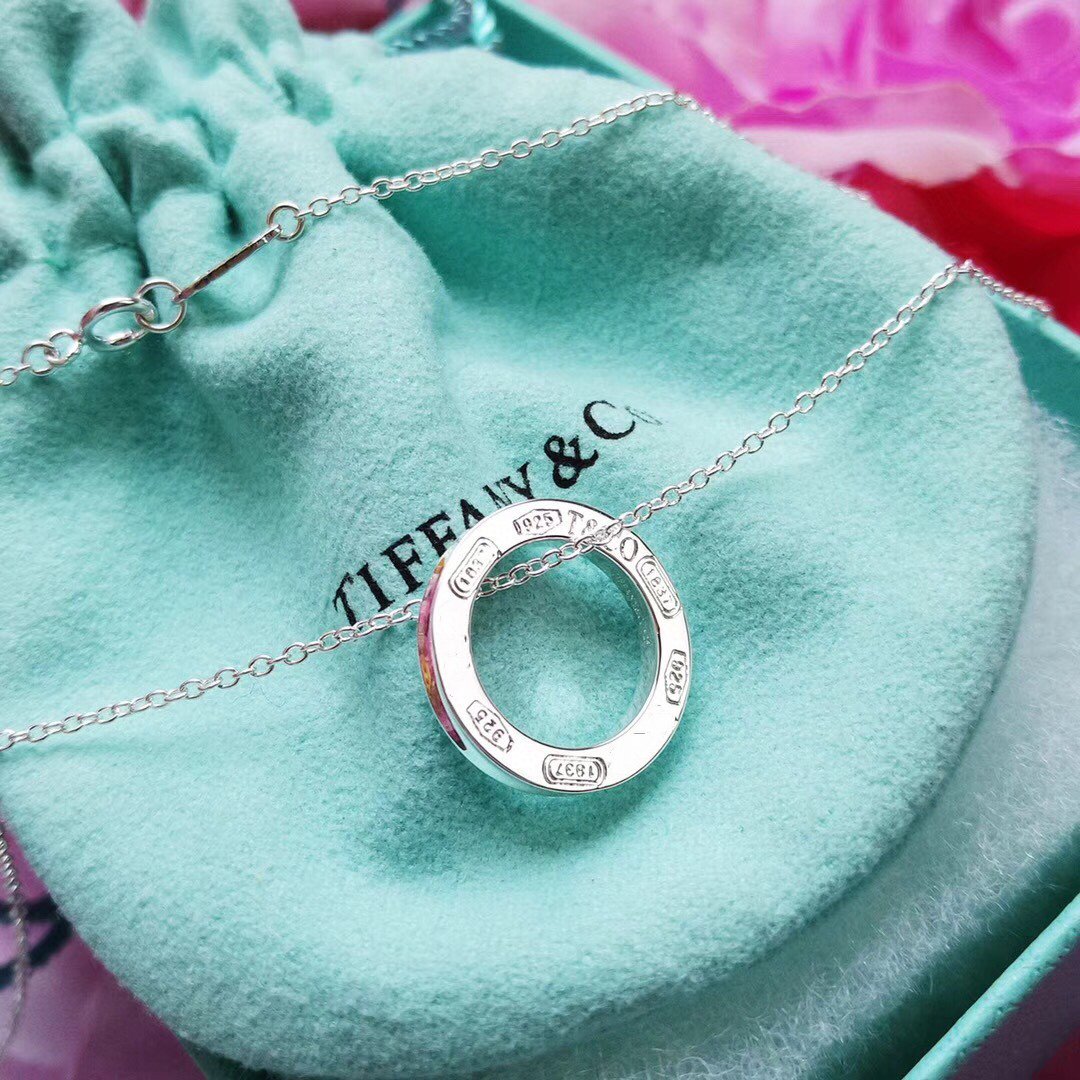 TIFFANY SINGLE RING NECKLACE CHAIN LENGTH