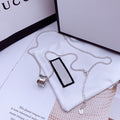 GUCCI NECKLACE ICON WHITE GOLD