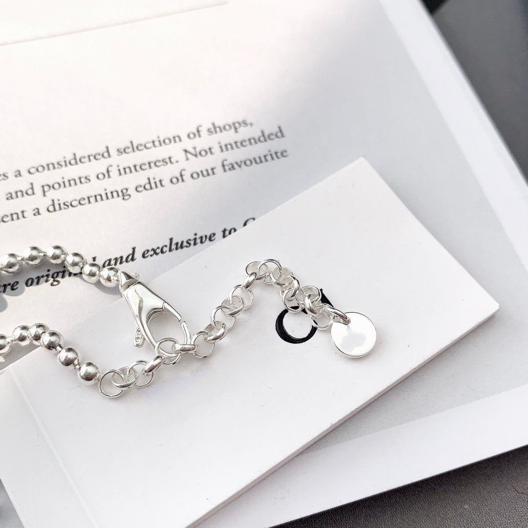 GUCCI INTERLOCKING NECKLACE G PENDANT STERLING SILVER