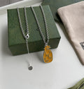 GUCCI NECKLACE PENDANT PINEAPPLE PATTERN