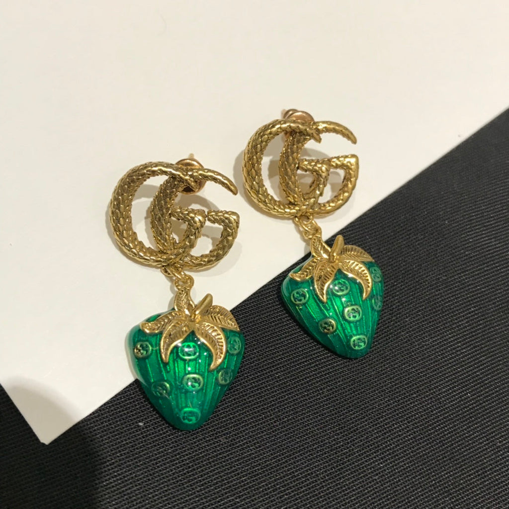 GUCCI STRAWBERRY EARRINGS