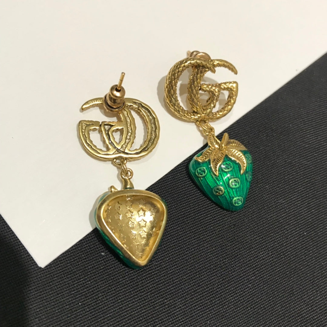 GUCCI STRAWBERRY EARRINGS