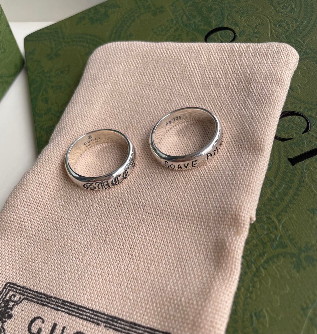 GUCCI SOAVE AMORE STERLING RING