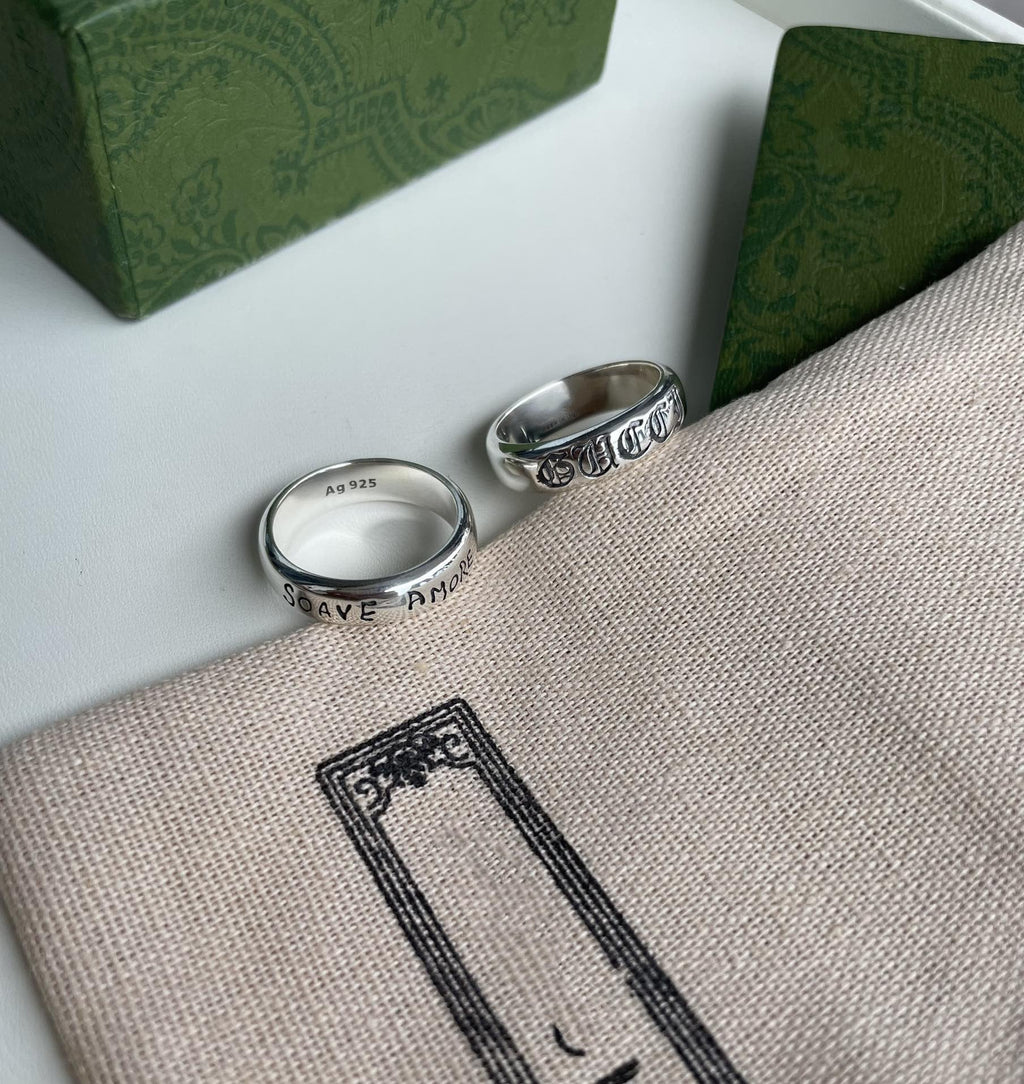 GUCCI SOAVE AMORE STERLING RING