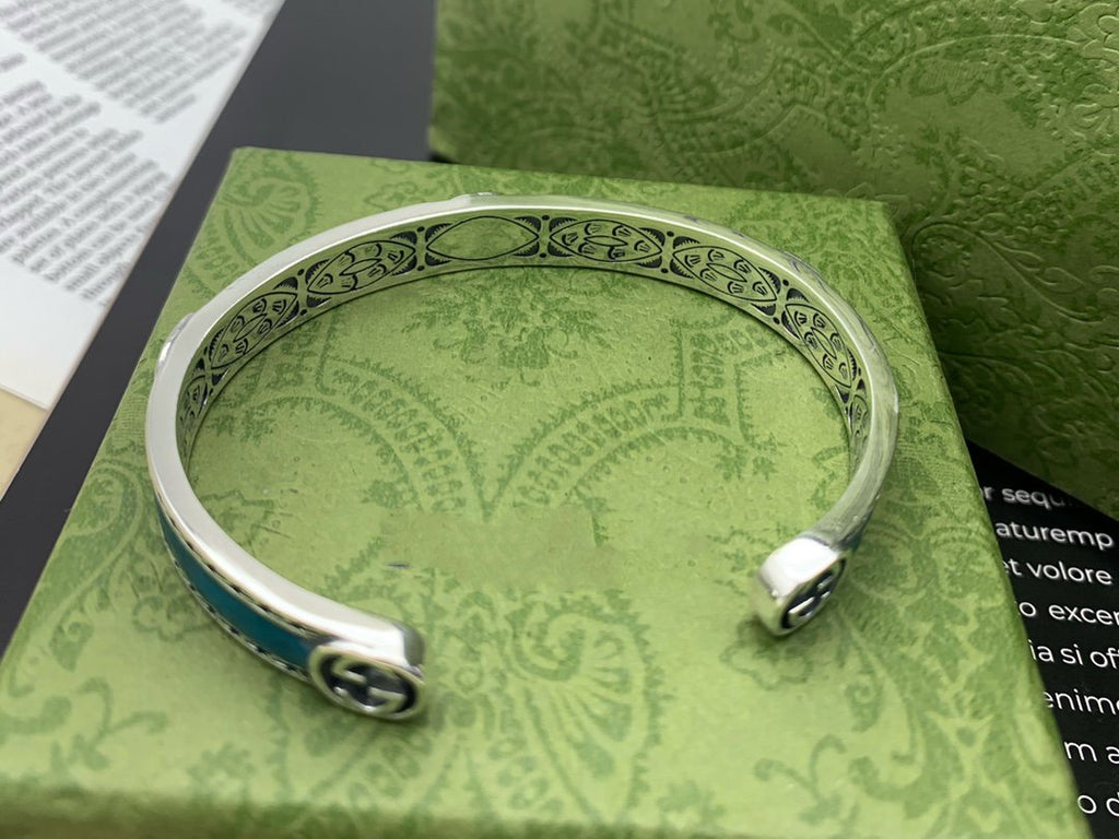 GUCCI TURQUOISE ENAMEL BRACELET