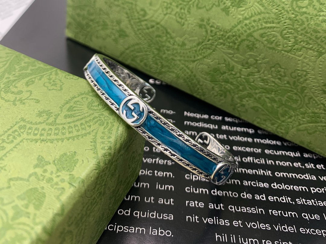 GUCCI TURQUOISE ENAMEL BRACELET